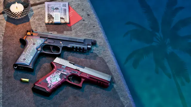Imagem oficial de GTA VI — Variantes personalizadas das pistolas 01 (Ultimate Edition)