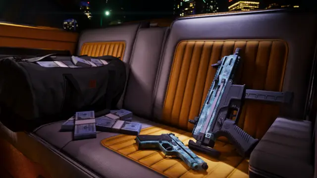 Imagem oficial de GTA VI — Pintura de armas tropical 01 (Vintage Vice City Pack)