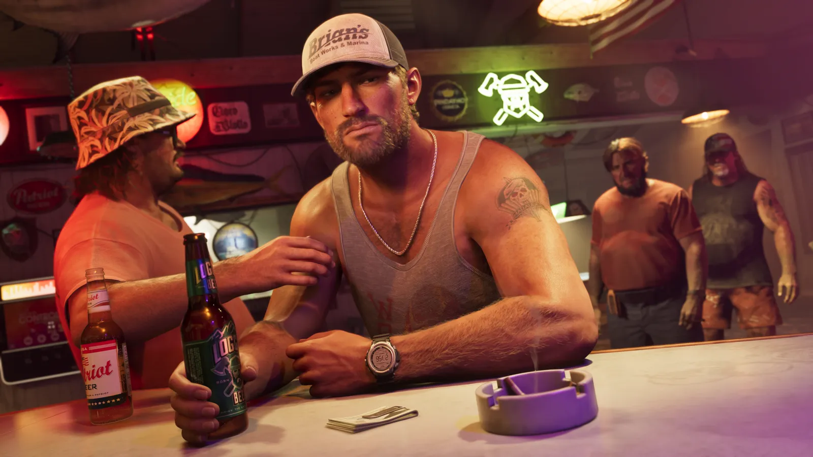 Jason Duval em arte oficial de GTA VI (imagem ilustrativa)