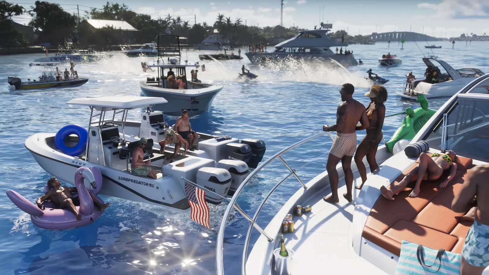 Leonida Keys em arte oficial de GTA VI (imagem ilustrativa)