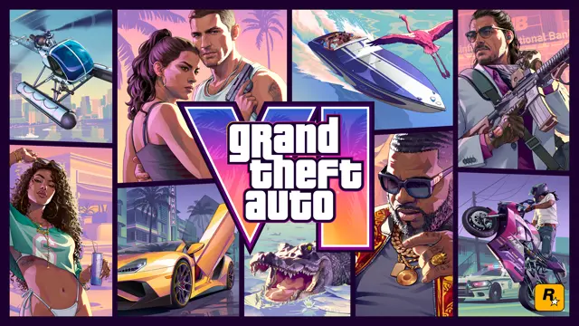 Imagem oficial de GTA VI — Arte de capa oficial 01 (Site oficial de GTA VI)